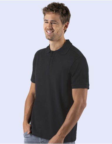 STR-SW160-Mens Organic Cotton Piqué Polo